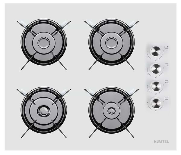 Фото - Варильна поверхня газова Kumtel KO-40TAHDF WHITE