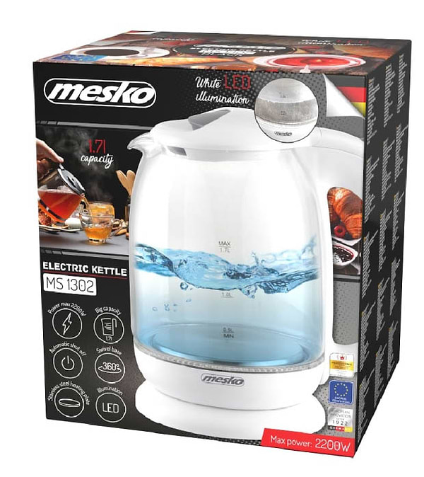 Фото - Электрический чайник Mesko MS 1302 White
