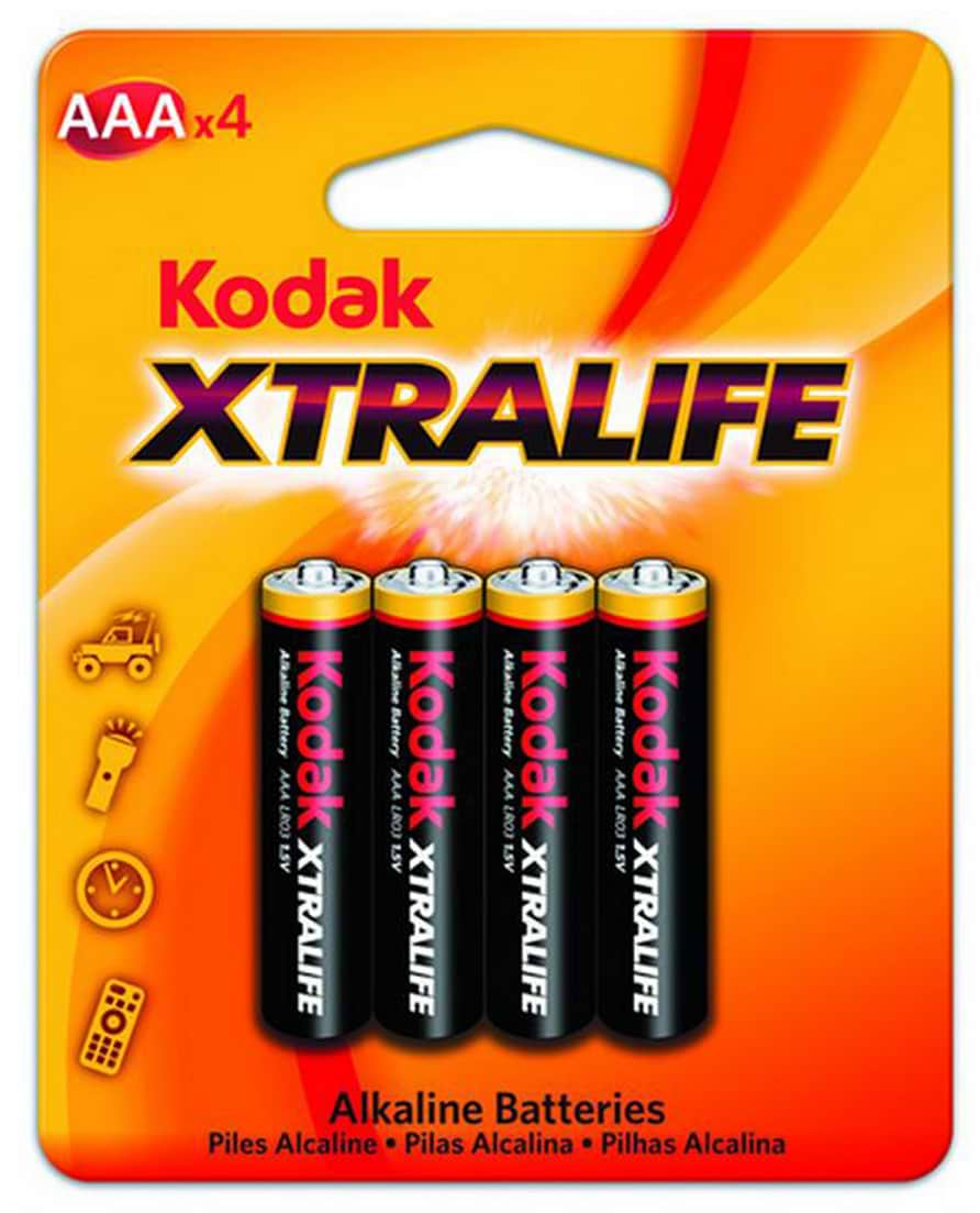 Батарейка тип AAA Kodak XtraLife LR03 1x4 шт. Коробка - Фото 1