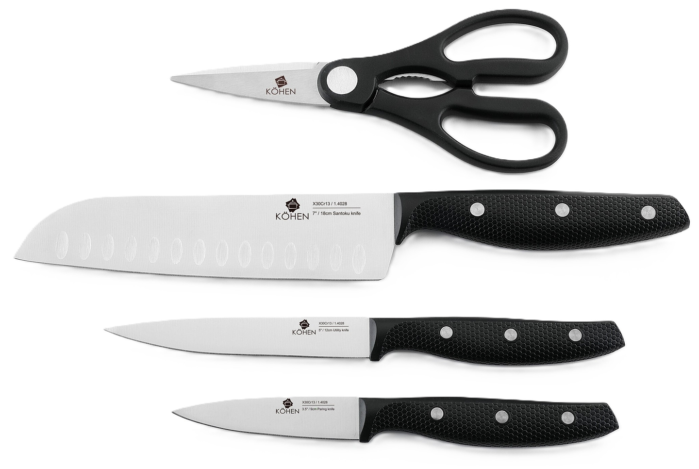 Набір ножів Kohen 4 пр. Smart Grip (KN92044)