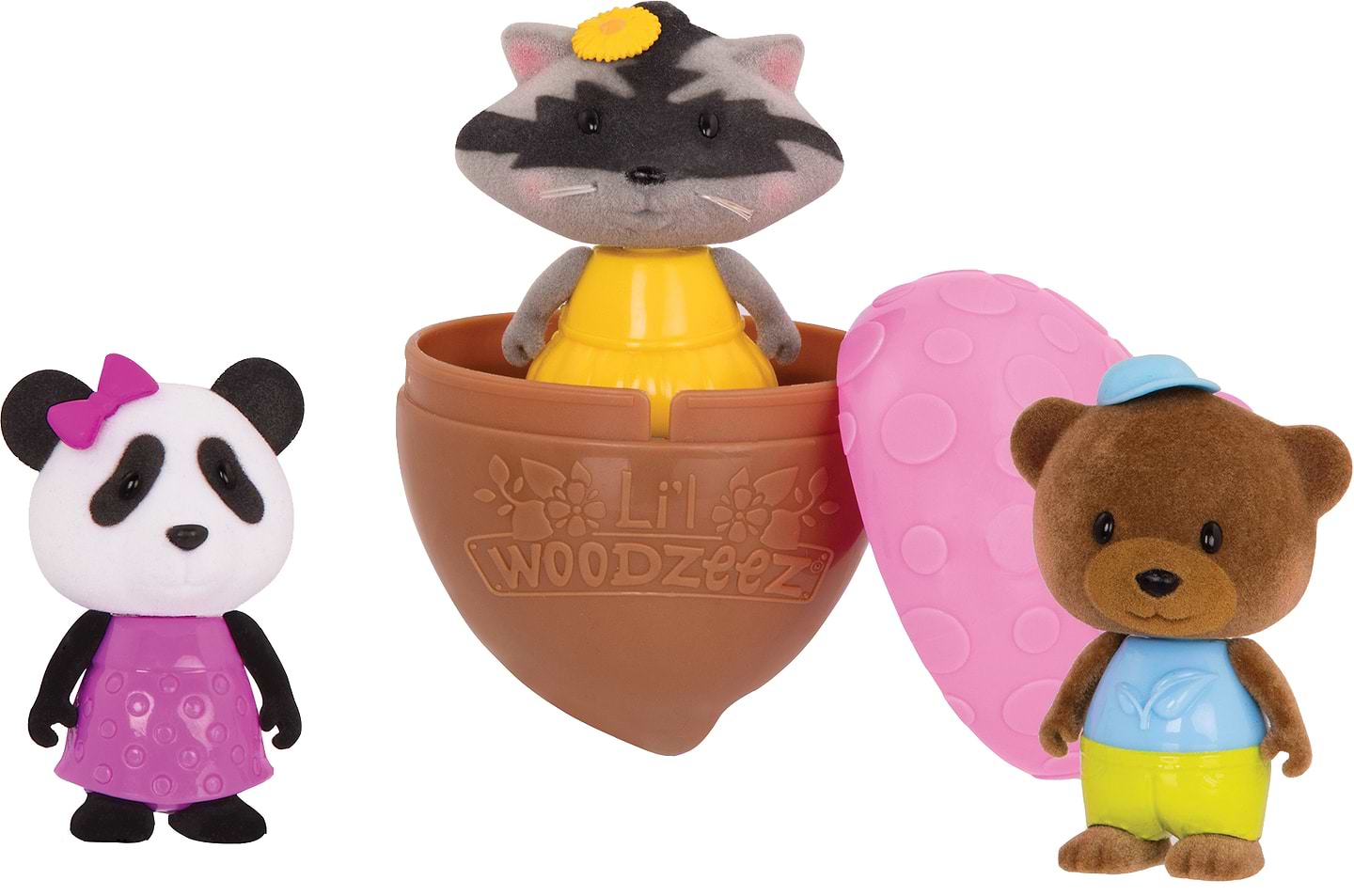 Коллекционные фигурки Li'l Woodzeez Bobblehead 3 шт. Серия 3 (63100Z)