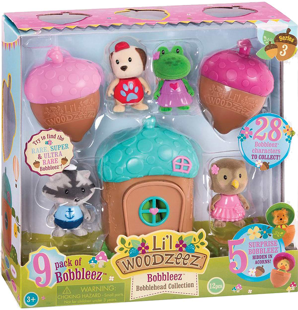 Фото - Колекційні фігурки набір Li'l Woodzeez Bobblehead 9 шт. Серія 3 (63300Z)