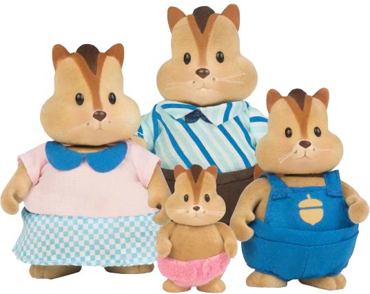 Колекційні фігурки набір Li'l Woodzeez Сім'я Бурундуков (6158M) - Фото 1