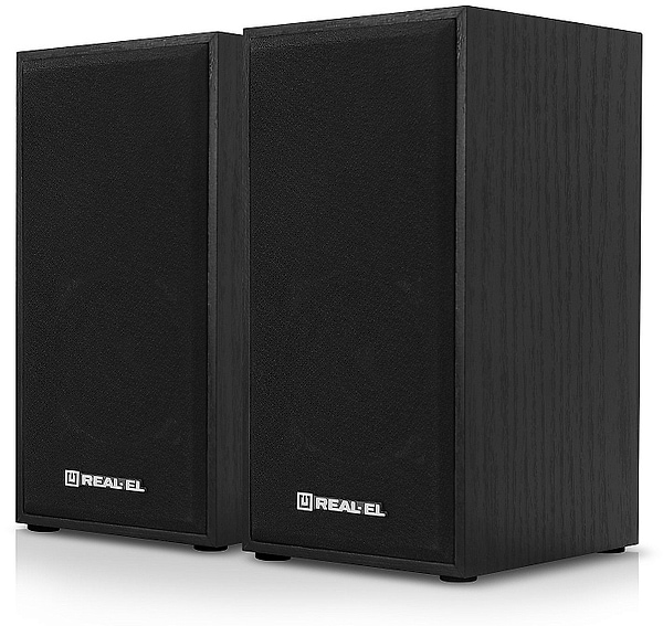 Фото - Комп'ютерна акустика компактна 2.0 REAL-EL S-202 Black (EL121200019)