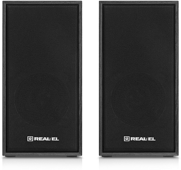 Фото - Комп'ютерна акустика компактна 2.0 REAL-EL S-202 Black (EL121200019)