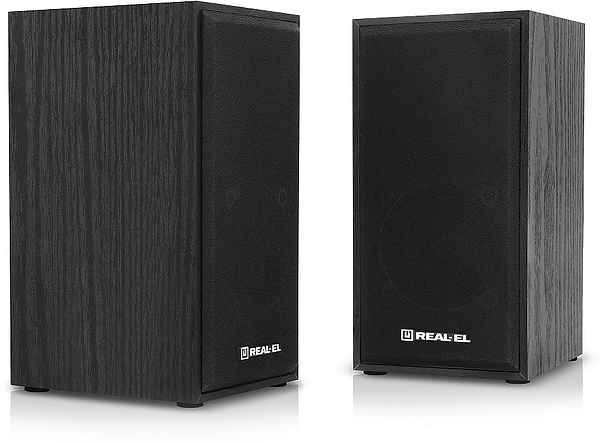Фото - Комп'ютерна акустика компактна 2.0 REAL-EL S-202 Black (EL121200019)