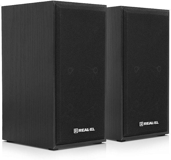 Фото - Комп'ютерна акустика компактна 2.0 REAL-EL S-202 Black (EL121200019)