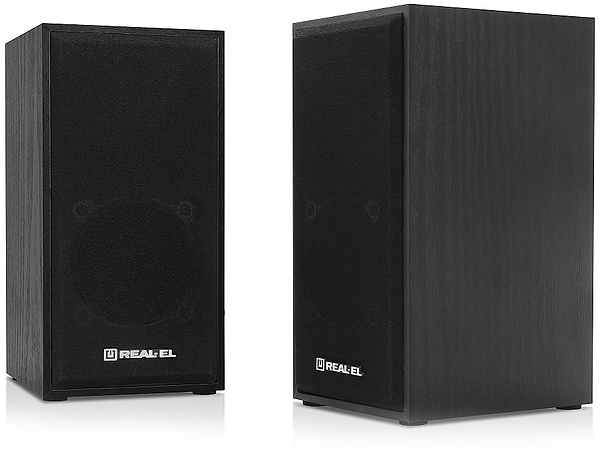 Фото - Комп'ютерна акустика компактна 2.0 REAL-EL S-202 Black (EL121200019)