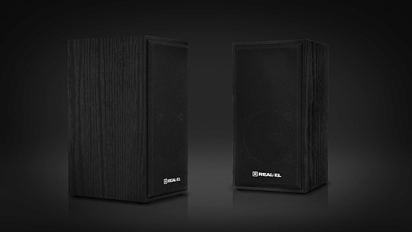 Фото - Комп'ютерна акустика компактна 2.0 REAL-EL S-202 Black (EL121200019)