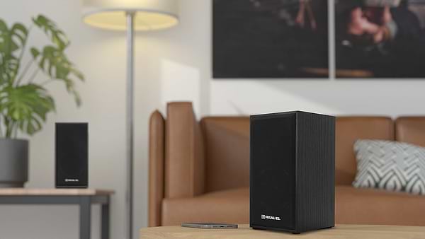 Фото - Комп'ютерна акустика компактна 2.0 REAL-EL S-202 Black (EL121200019)