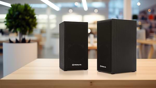 Фото - Комп'ютерна акустика компактна 2.0 REAL-EL S-202 Black (EL121200019)