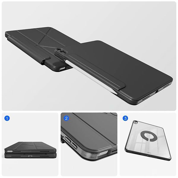 Фото - Чохол для планшета BeCover Ultra Slim Origami Flex з кріпленням Apple iPad Air 11" M2/M3 (2024/2025) Black (712975)