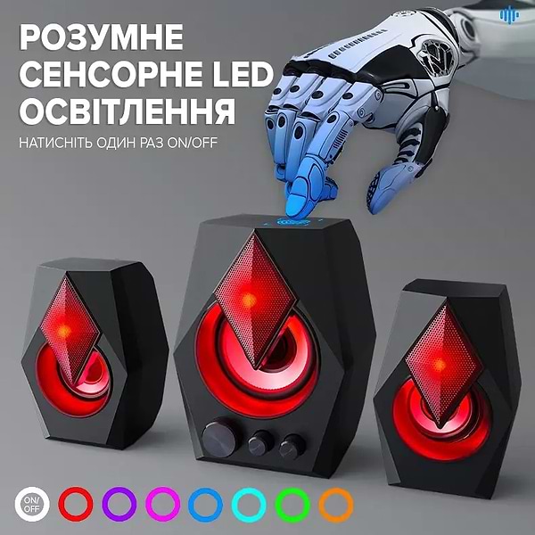 Фото - Уцінка - Комп'ютерна акустика 2.1 T-Wolf S128 Black (TW-S128)