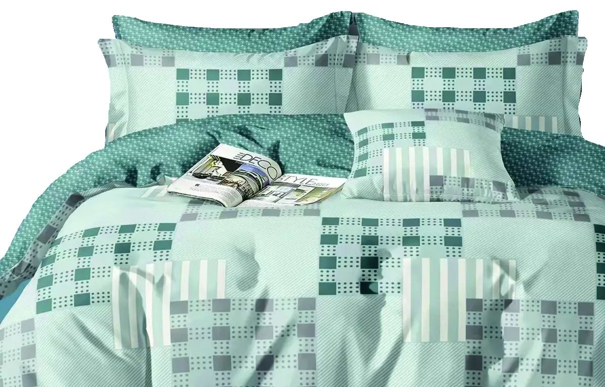Комплект постельного белья Versailles Зеленая геометрия (VS-BM1.5-104)