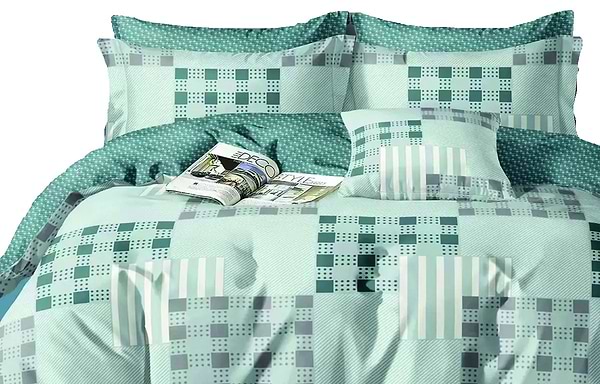 Фото - Комплект постільної білизни Versailles Зелена геометрія (VS-BM1.5-104)