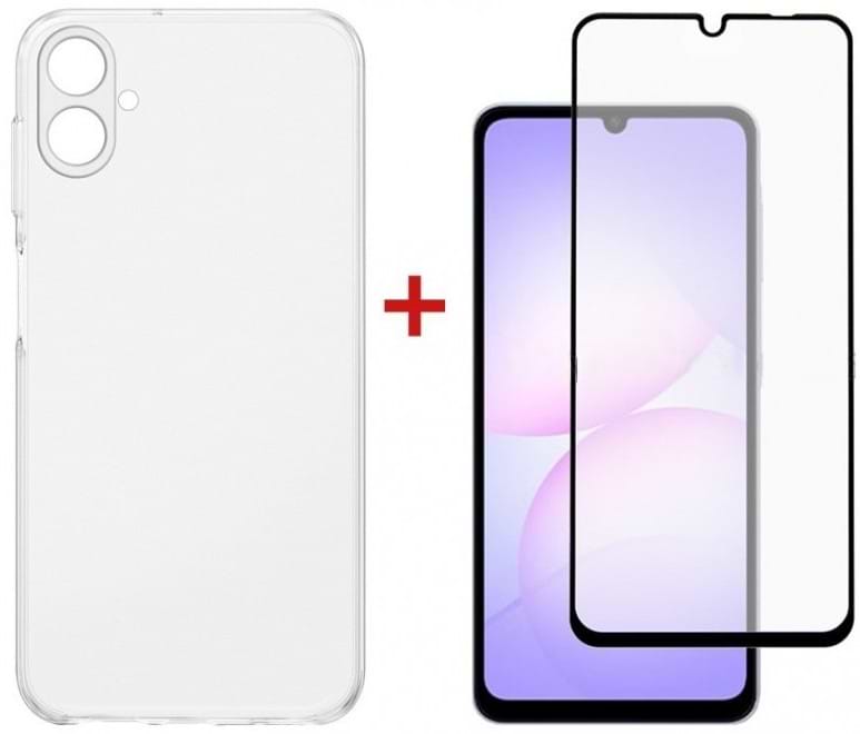 Чехол для смартфона DENGOS Soft for Samsung Galaxy A07 SM-A075 Clear (DG-KM-170) +стекло