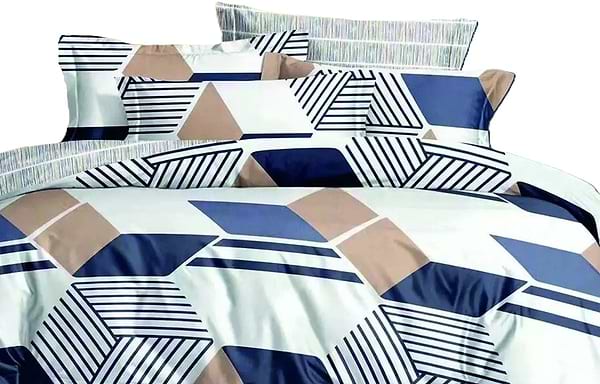 Фото - Комплект постільної білизни Versailles Синя геометрія (VS-BM1.5-105)