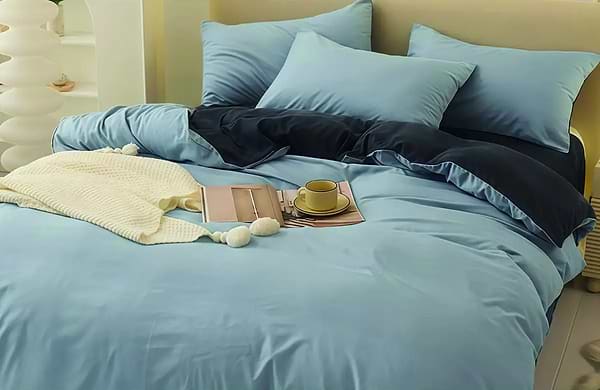 Фото - Комплект постільної білизни Versailles Блакитно-Сірий (VS-BS1.5-204)