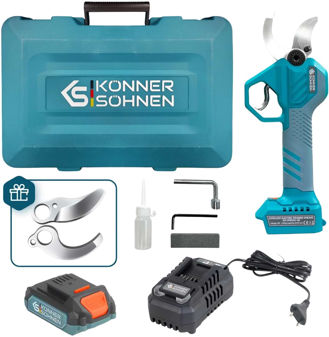 Секатор аккумуляторный Konner&Sohnen KSCPS20V-40CASE