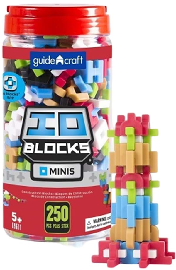 Фото - Пластиковий конструктор Guidecraft IO Blocks Minis з доповненою 3d реальністю, 250 деталей (G9611)