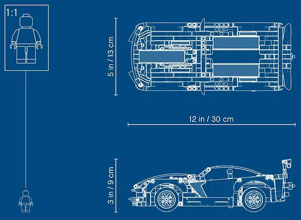 Фото - Конструктор LEGO Technic Chevrolet Corvette ZR1 (42093)