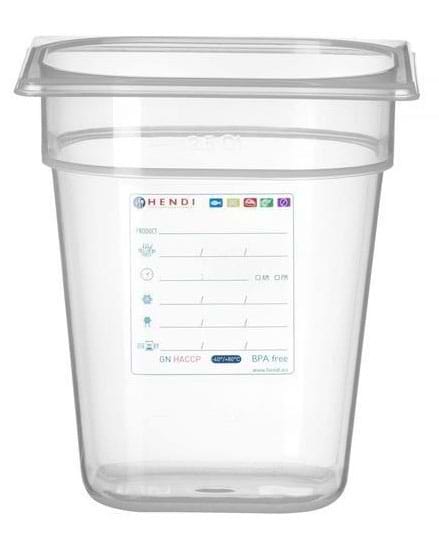 Емкость для хранения Hendi HACCP GN 1/6 (H)200 мм (880456)