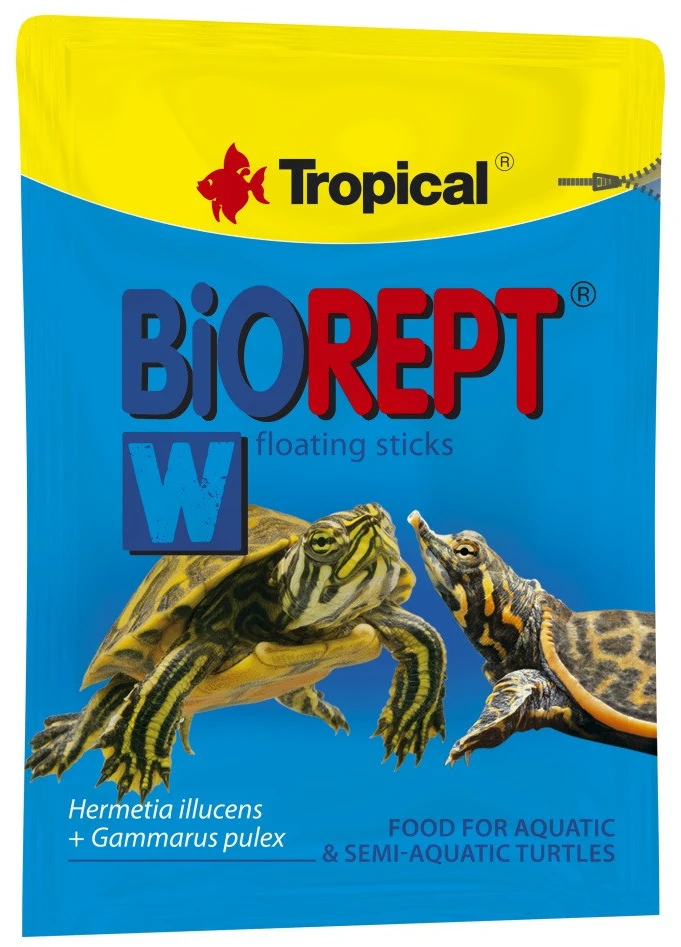 Корм для рептилій Tropical Biorept W для водоплавних черепах гранули 20 г (5900469113417)