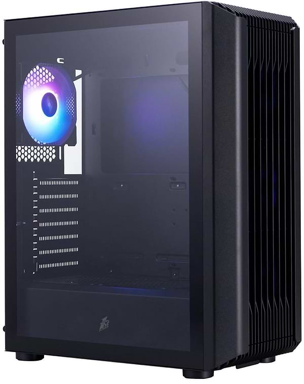 Фото - Корпус 1stPlayer H6-BK-4F7 Black без БП