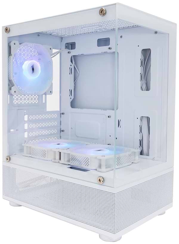 Фото - Корпус 1stPlayer Mi2-A-WH-2F7R-W-1F7-W White без БП