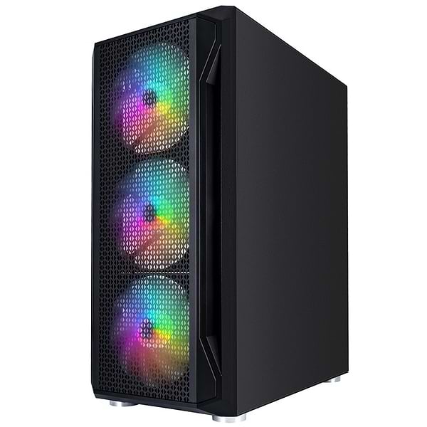 Фото - Корпус 1stPlayer X5-BK-4F1 Black без БП