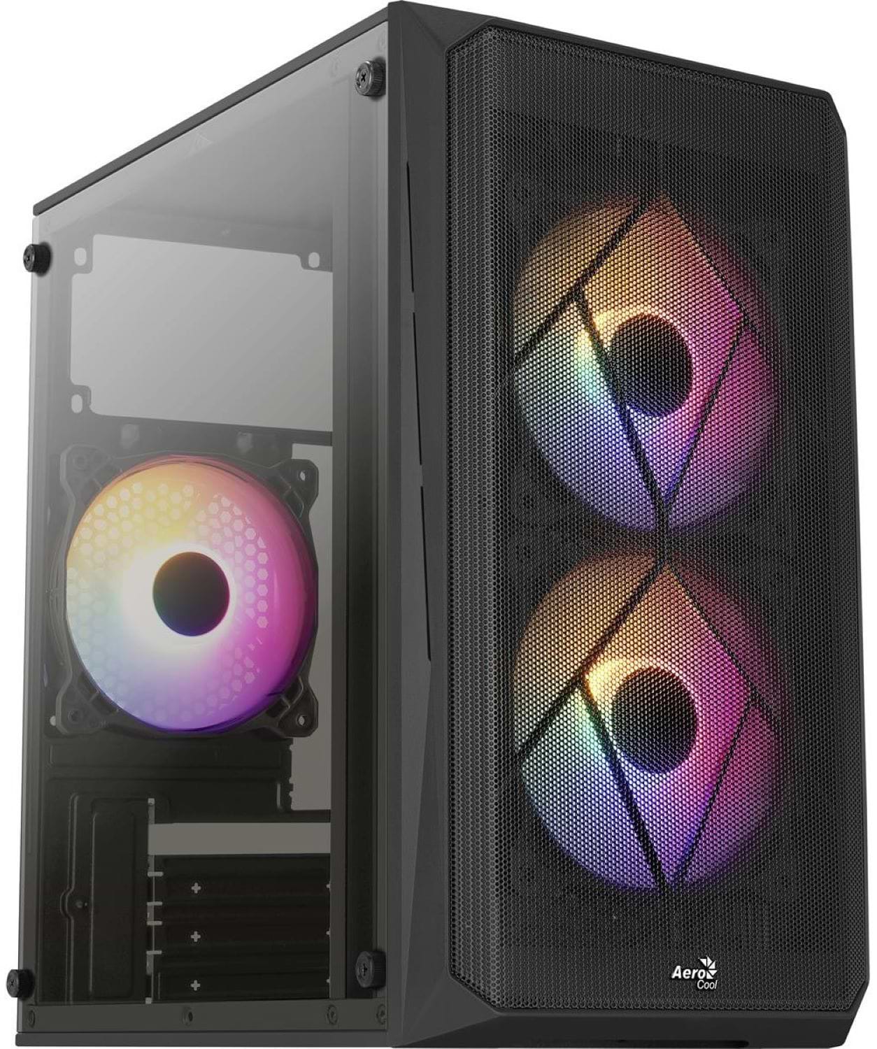 Корпус AEROCOOL CS-107-A-BK-v2 (ACCX-PC14002.11) Black 600W - Фото 1