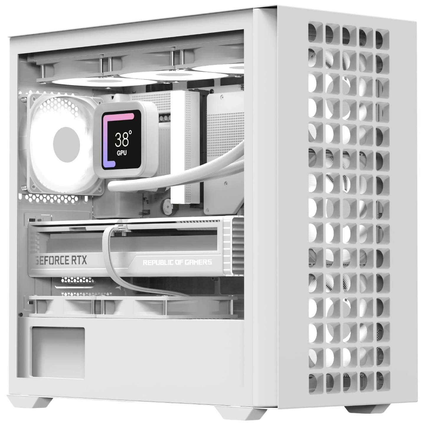 Корпус AEROCOOL D302A-G-WT-v1 (ACCS-DS04043.21) White без БП