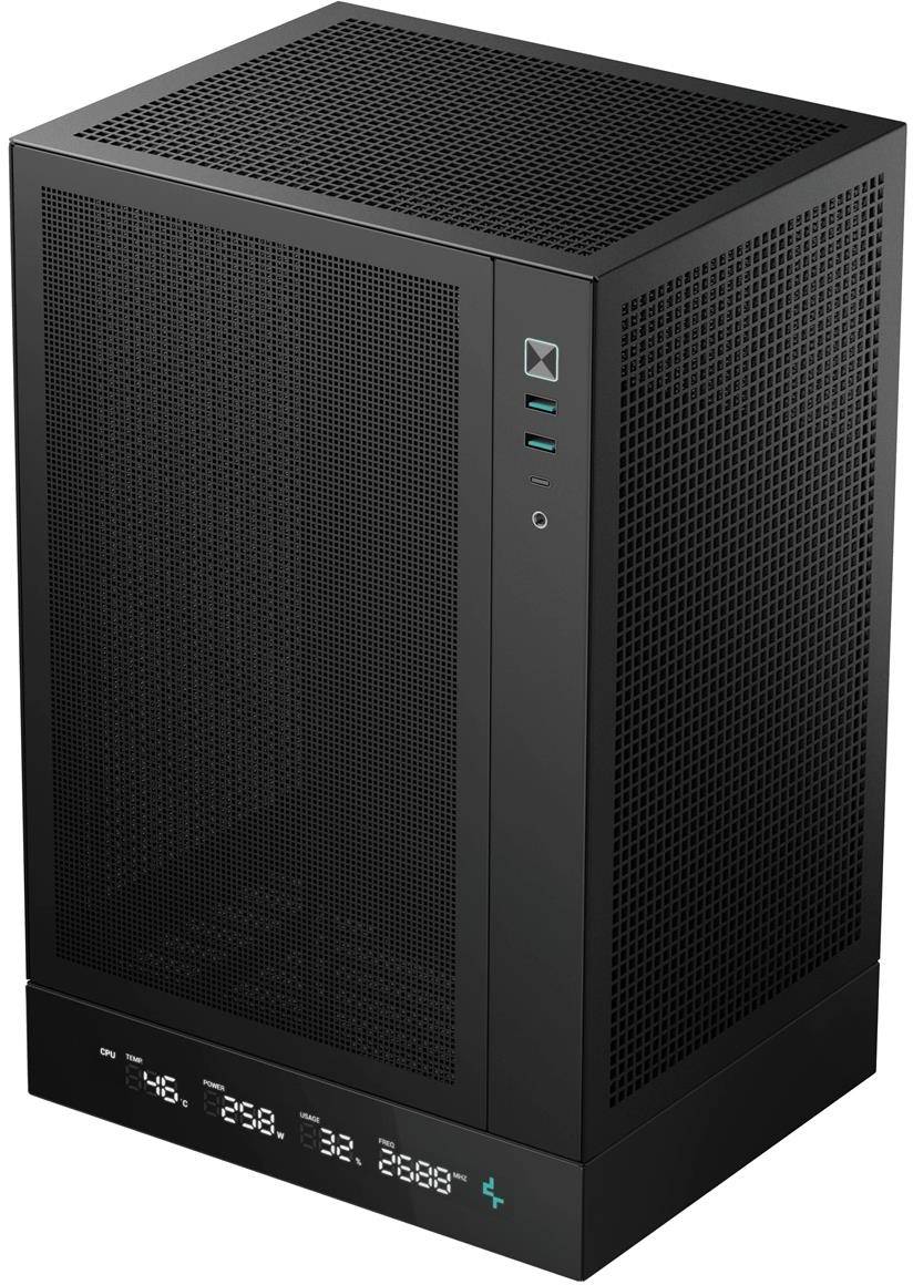 Корпус Deepcool CH170 Digital Black (R-CH170-BKNPI0D-G-1) без БП
