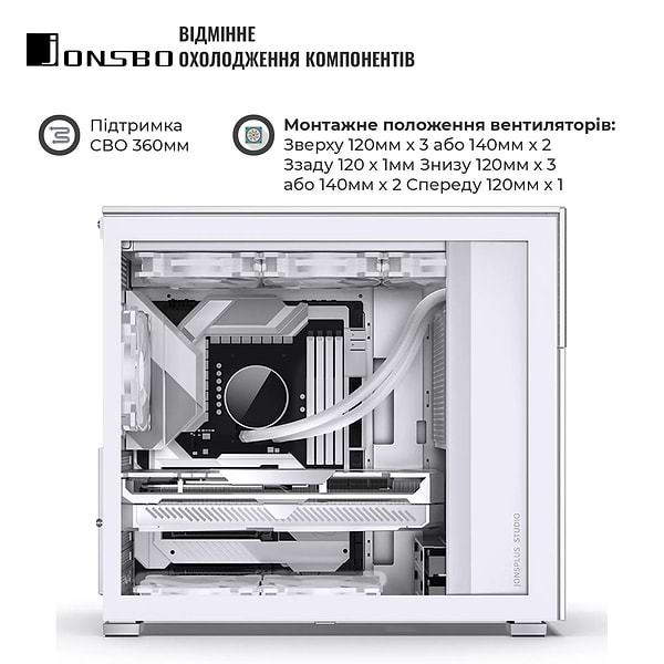 Фото - Корпус Jonsbo D41 MESH SC White