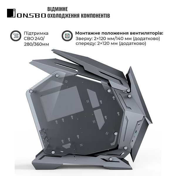 Фото - Корпус Jonsbo MOD-3 mini Gray