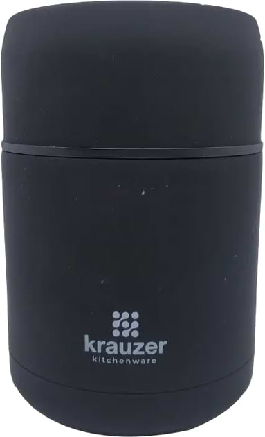 Термос для продуктів Krauzer Soft Touch чорний нержавіюча сталь 750 мл (87-750 Black ST)