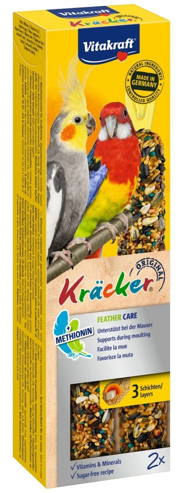 Ласощі для птахів Vitakraft Kracker Original Feather Care у період линьки 2 шт. (4008239212948)