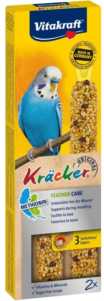 Ласощі для птахів Vitakraft Kracker Original Feather Care у період линьки 2 шт. (4008239212245)