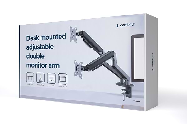 Фото - Кріплення настільне Gembird MA-DA2-05