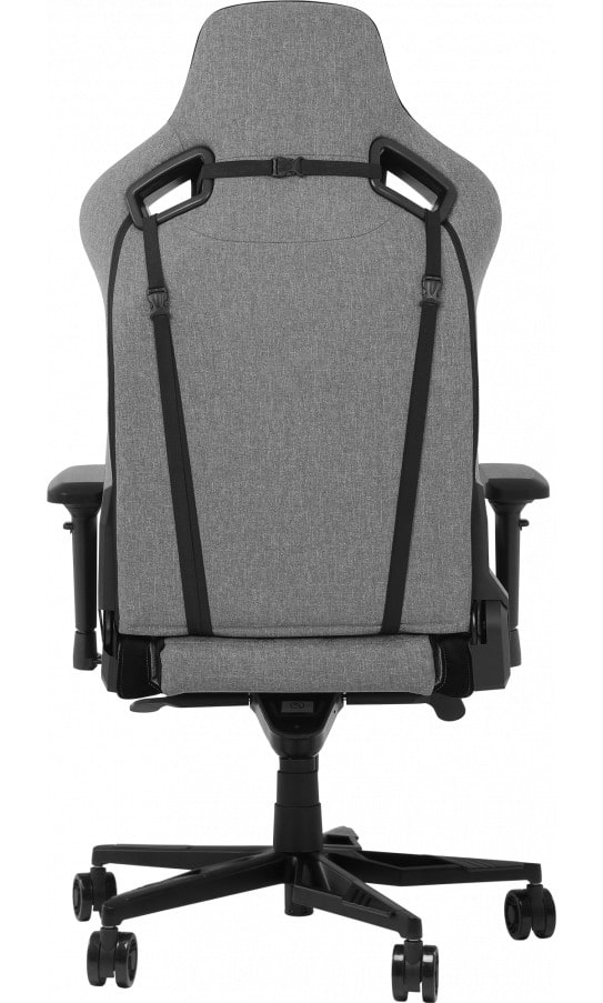 Фото - Крісло для геймерів GT Racer X-0724 Fabric Gray/Black Suede
