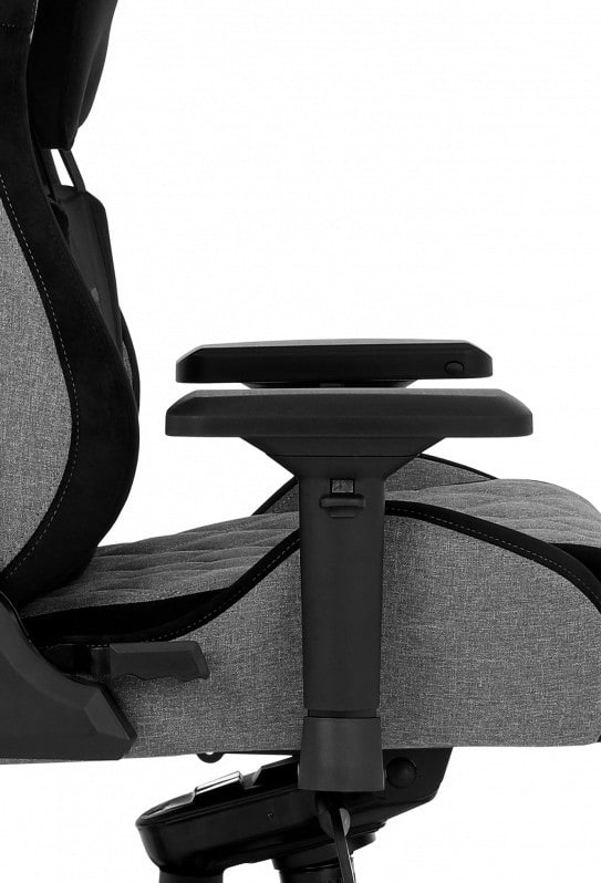 Фото - Крісло для геймерів GT Racer X-0724 Fabric Gray/Black Suede