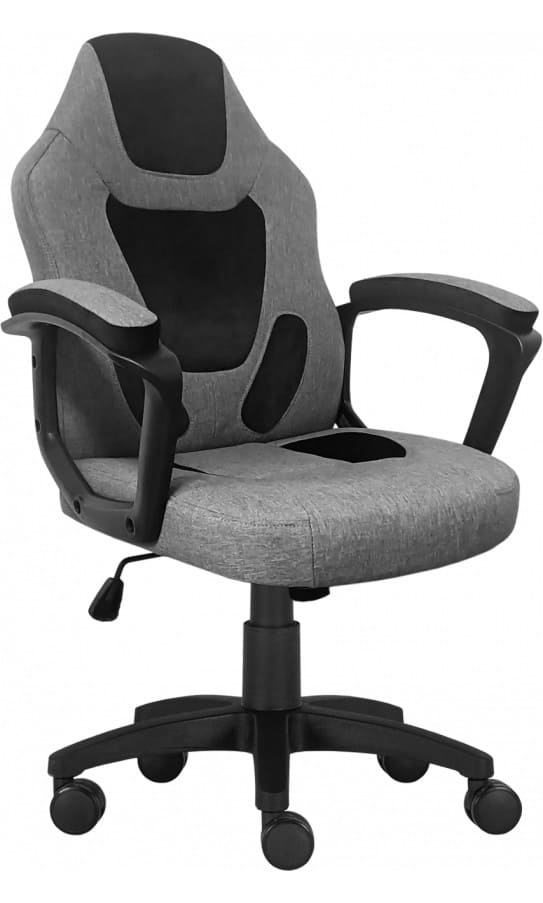 Фото - Крісло для геймерів GT Racer X-1414 Fabric Gray/Black Suede (Kids)