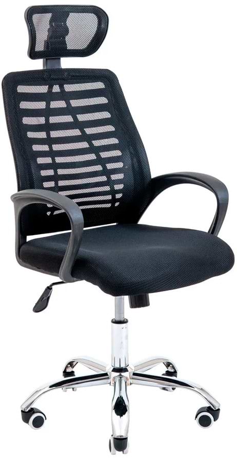 Фото - Крісло офісне Richman Бласт Хром M-1 (Tilt) Сітка чорна