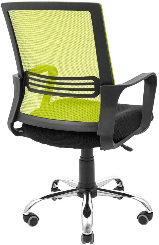 Фото - Кресло офисное Richman Джина Хром Пиастра Сетка черная + зеленая