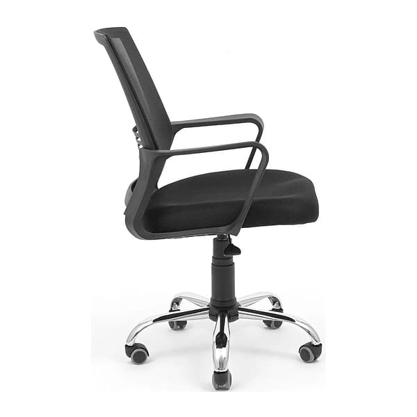 Фото - Крісло офісне Richman Джина Хром Піастра Сітка чорна