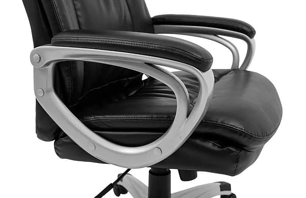 Фото - Крісло офісне Richman Еліт Про Пластик Річ M-1 Tilt Шкіра Спліт Чорна