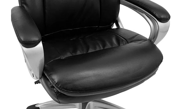 Фото - Крісло офісне Richman Еліт Про Пластик Річ M-1 Tilt Шкіра Спліт Чорна