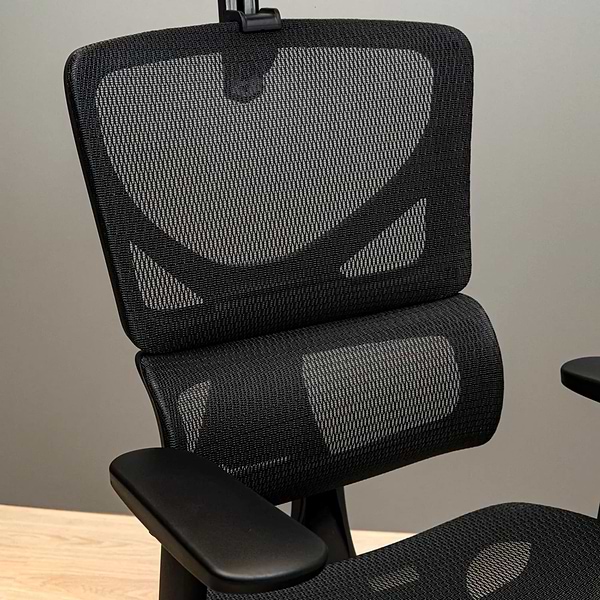 Фото - Крісло для геймерів Richman Ерговік Хром Synchro Сітка Чорна