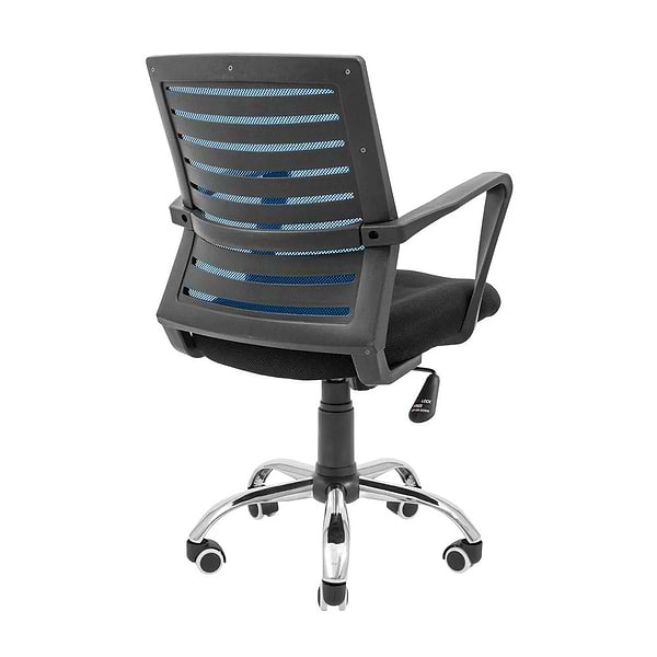 Фото - Крісло офісне Richman Флеш Ю Хром М-1 (Tilt) Сітка чорна + синя