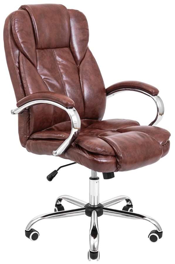 Кресло офисное Richman Гранде Хром М-1 (Tilt) Коричневая